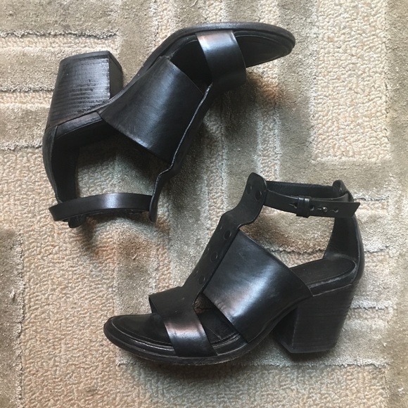 rag & bone Shoes - RAG & BONE - Charlie block heel leather sandal 9.5